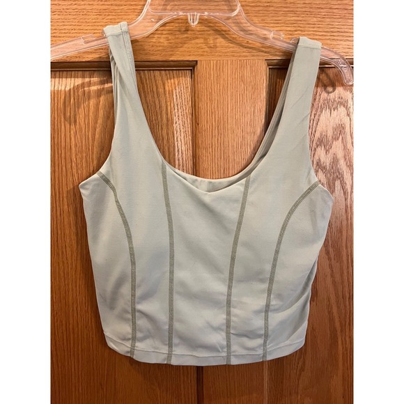 Vitality Tops - Vitality Womens Mint Green Cloud II Corset Athletic Balletcore Crop Tank Top Med